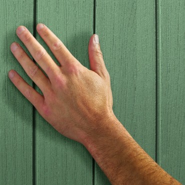 Keter Darwin 6ft x 6ft Evotech Wood Effect Garden Shed - Green
