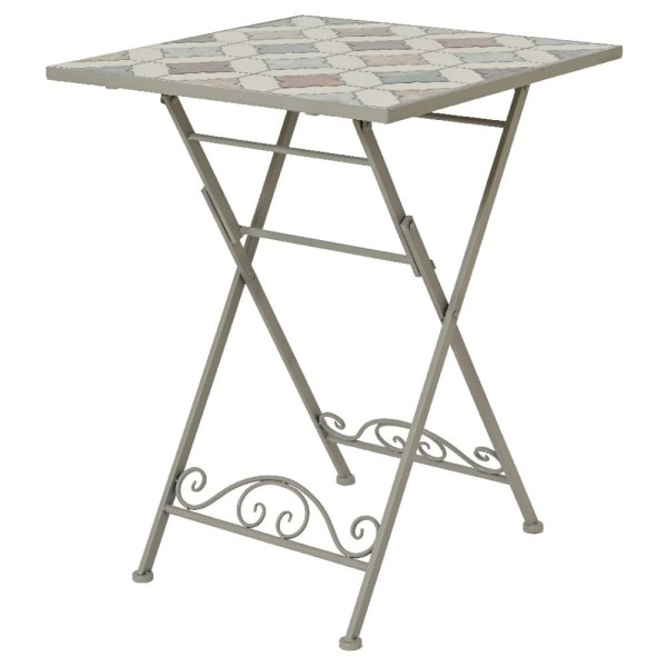 Kaemingk Safi 2 Seater Slate Grey Mosaic Bistro Set
