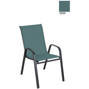 Textilene Stacking Garden Chair - Green