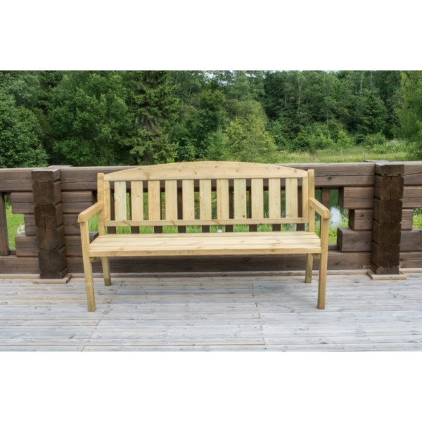1.6m Pressure Treated 3-Seater Garden Bench