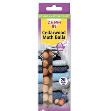 Zero In Cedarwood Moth Repellent Balls - 20 Pack