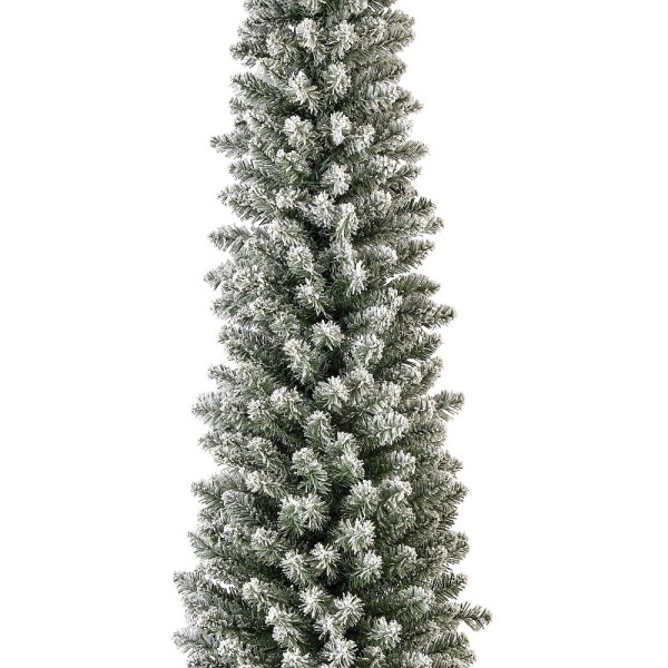 Everlands Snowy Pencil Pine Christmas Tree 8ft