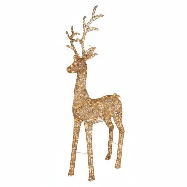Lumineo LED Wicker Reindeer with Flashing Effect - 270cm