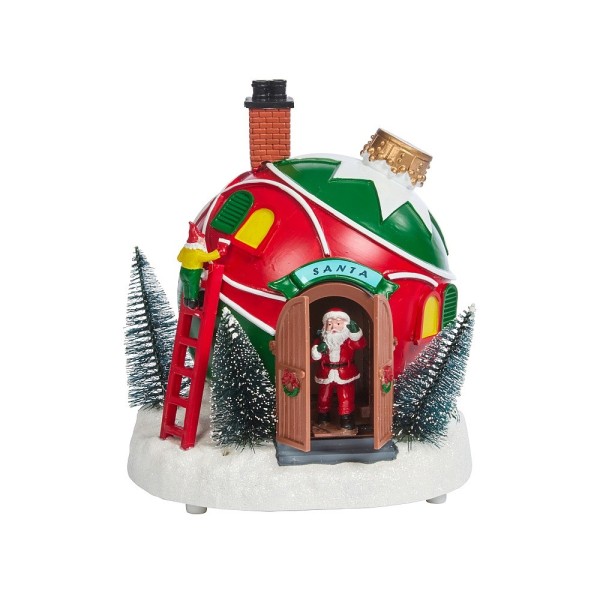 Three Kings Santa's Bauble Bungalow Winter Village Scene