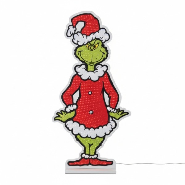 Festive 90cm Disney Grinch Infinity Mirror Light