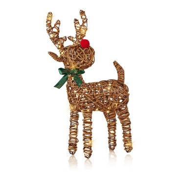 Premier 150cm Big Nose Reindeer LED Decoration - Warm White
