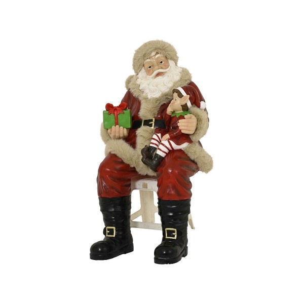 Sitting Santa Decoration - 138cm