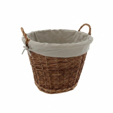 Sirocco Round Willow Basket with Canvas Liner