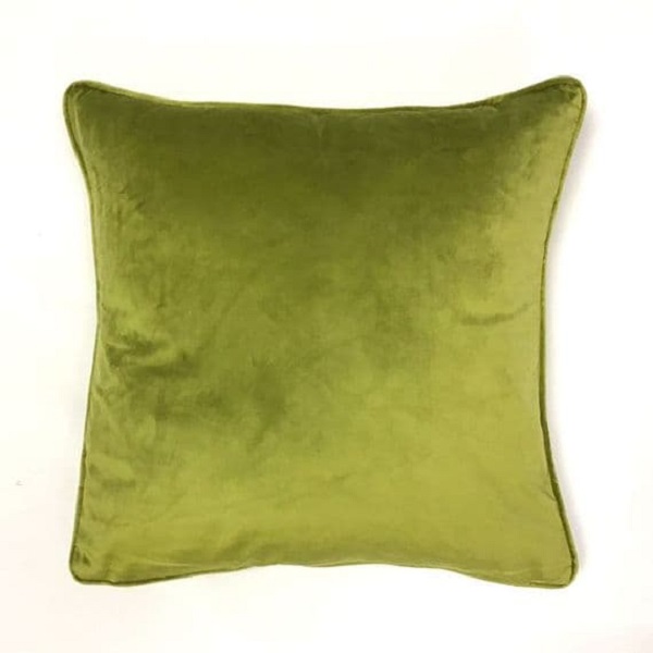 Fullshire Velvet Piped Lime Green 43x43cm 321829