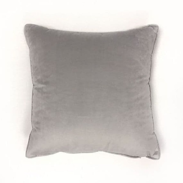 Fullshire Velvet Piped Silver 55x55cm 329528
