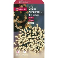 Premier 200 LED Multi-Action Supabrights with Timer Warm White