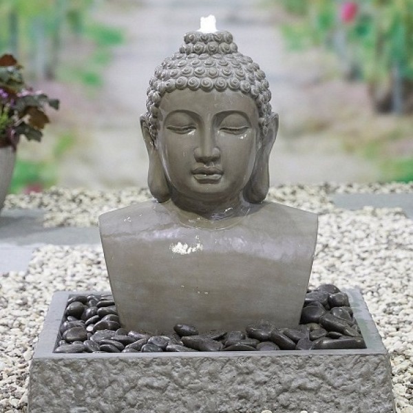Lotus Buddha Water Feature Inc Leds