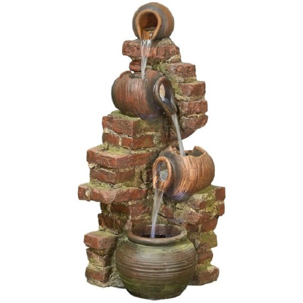 Flowing Jugs Water Feature Inc Leds