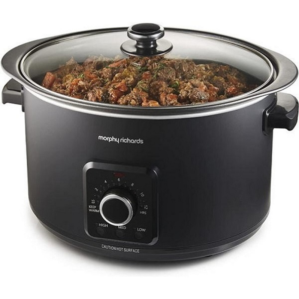 Morphy Richards Easy Time Sear & Stew 6.5ltr Slow Cooker - Black 461021