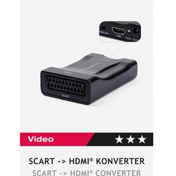 Scart To Hdmi Converter Vivanco (usb Powered) 47173