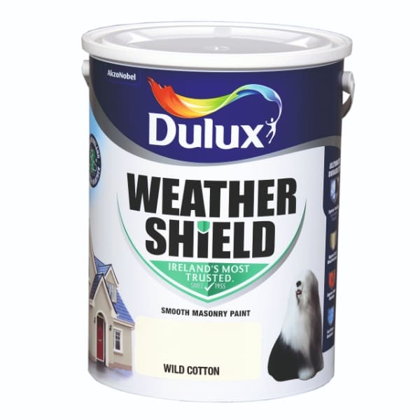 Dulux Weathershield Wild Cotton 5l 5085886 Matt