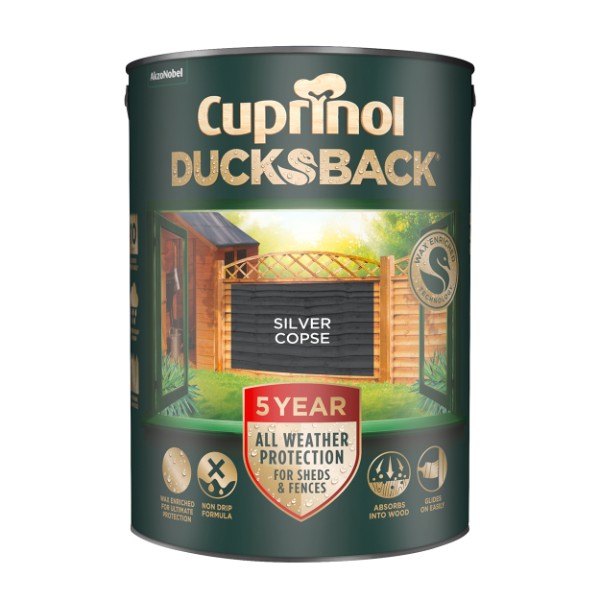 Cuprinol 5 Year Ducksback Silver Copse 5l 5095343 Matt