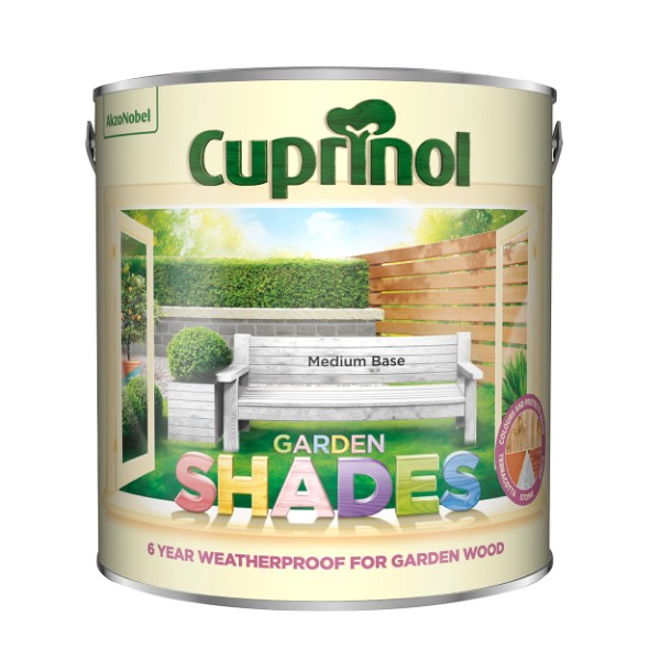 Cuprinol Colour Mixing Garden Shades Medium Base 2.5l 5135122 Matt