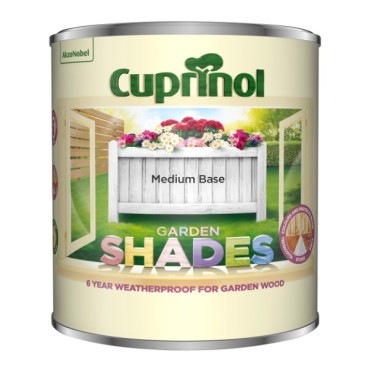 Cuprinol Colour Mixing Garden Shades Medium Base 1l 5212344 Matt