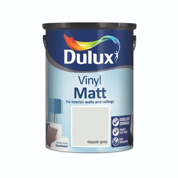 Dulux Vinyl Matt Dapple Grey 5l 5218524 Matt
