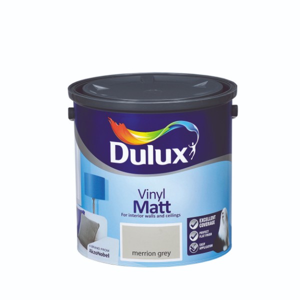 Dulux Vinyl Matt Merrion Grey 2.5l 5236908 Matt