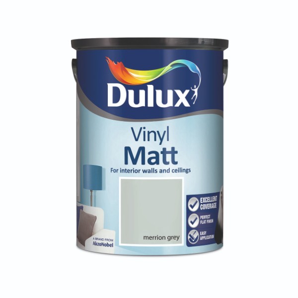 Dulux Vinyl Matt Merrion Grey 5l 5236910 Matt