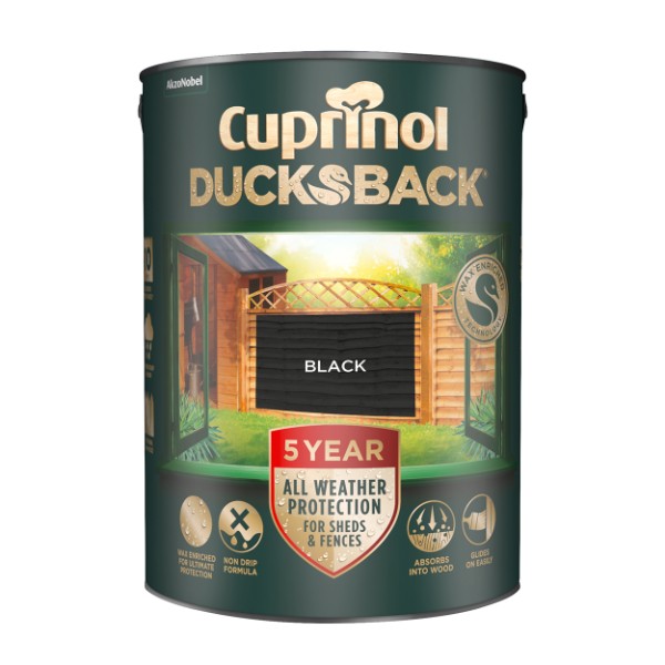 Cuprinol 5 Year Ducksback Black 5l 5244557 Matt