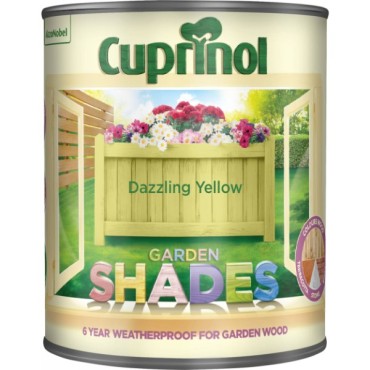 Cuprinol Garden Shades Dazzling Yellow 1l 5244471 Matt