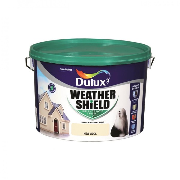 Dulux Weathershield New Wool 10l 5269930 Matt