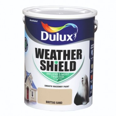 Dulux Weathershield Brittas Sand 5l 5269926 Matt