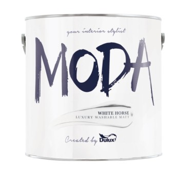 Dulux Moda Matt White Horse 2.5l 5487794 Matt