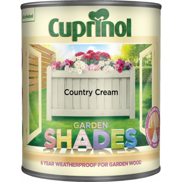 Cuprinol Garden Shades Country Cream 1l 5092588 Matt