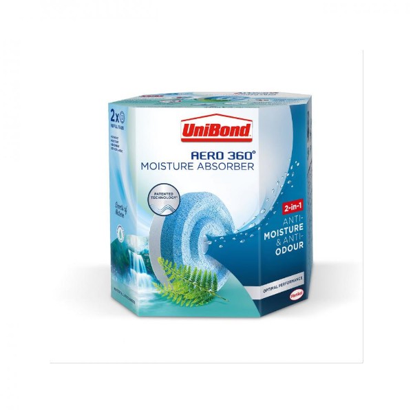 Unibond Aero 360 Refills Twin Pack - Waterfall Fre