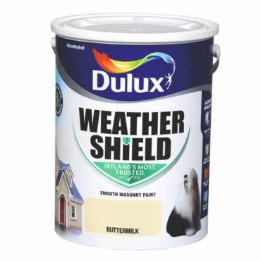 Dulux Weathershield Buttermilk 5l 5084648 Matt