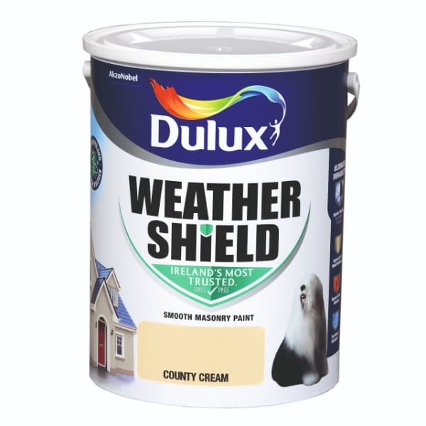 Dulux Weathershield Country Cream  5l 5084678 Matt