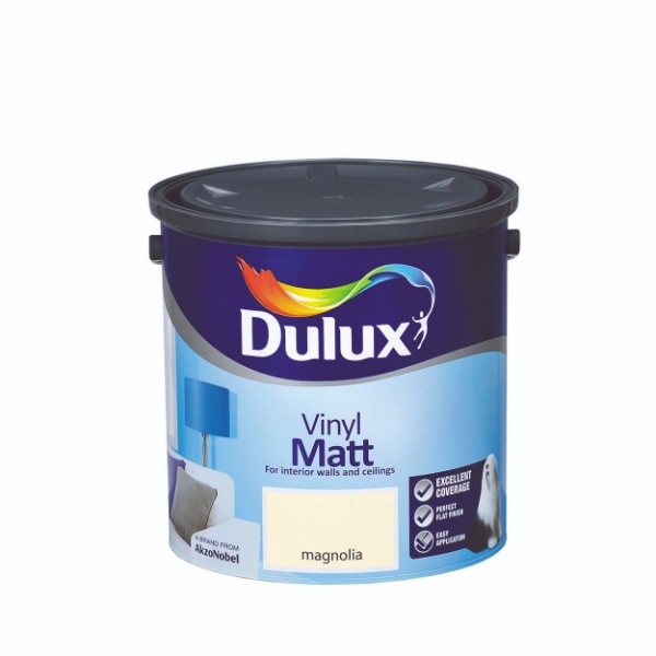 Dulux Vinyl Matt Magnolia 2.5l 5084545 Matt