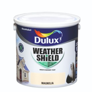 Dulux Weathershield Magnolia 2.5l 5084651 Matt