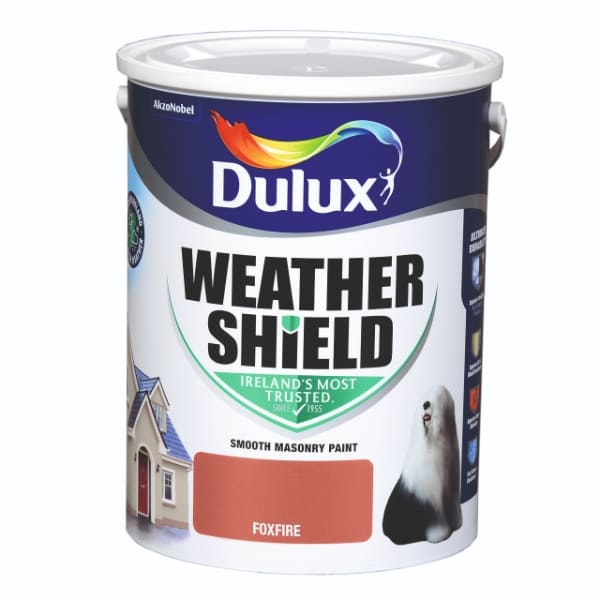 Dulux Weathershield Foxfire 5l 5084589 Matt