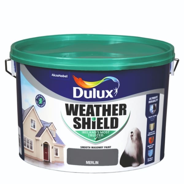 Dulux Weathershield Merlin 10l 5084639 Matt