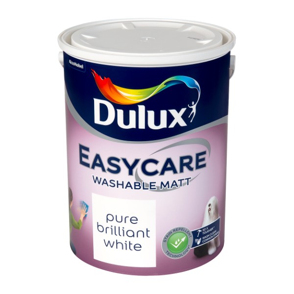 Dulux Easycare Matt Pure Brilliant White 5l 5083856 Matt