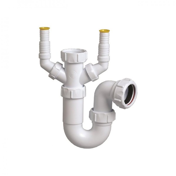 Multikwik P Trap Double Nozzle 40mm