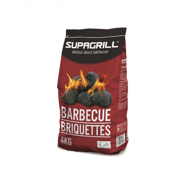 Supagrill Charcoal Bbq Briquettes - 4kg