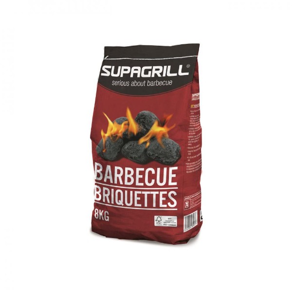 Supagrill Charcoal Bbq Briquettes - 8kg