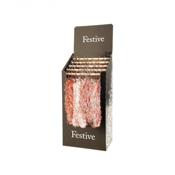 Luxury Downswept Tinsel 3 Asst Rose Gold Cols Price Per Unit