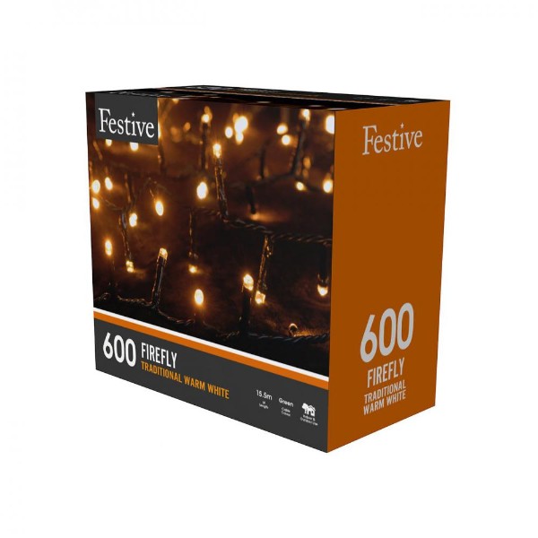 600 Firefly Lights - Traditional Warm White