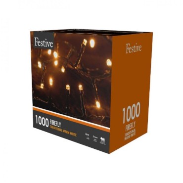 1000 Traditional Warm White Firefly Lights