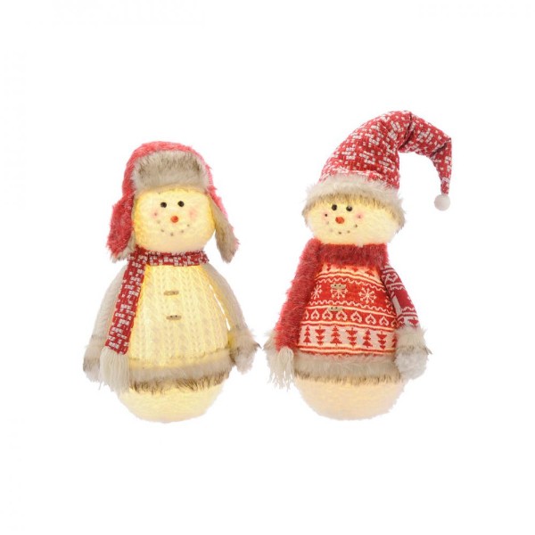 1 Standing Snowmen 44cm Or 58cm Random Selection