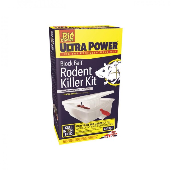 The Big Cheese Ultra Power Block Bait Mouse Killer