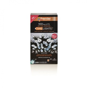 100 Led Timelights - White
