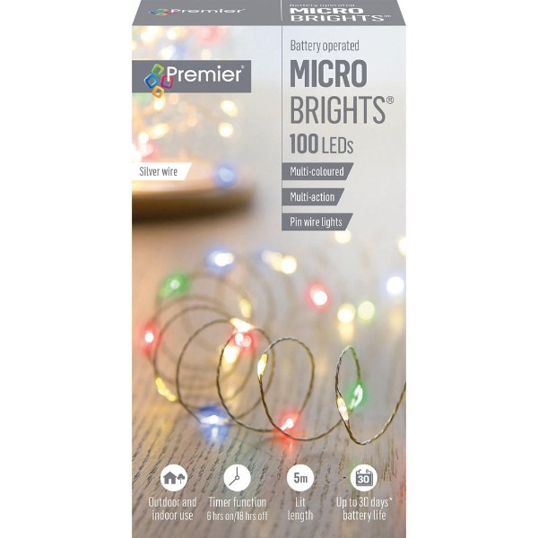 100 Led Bo Multi-action Microbrights With Timer -